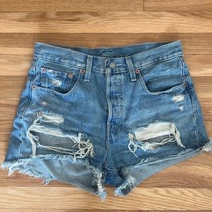 Levi’s high-rise button-fly 501 shorts